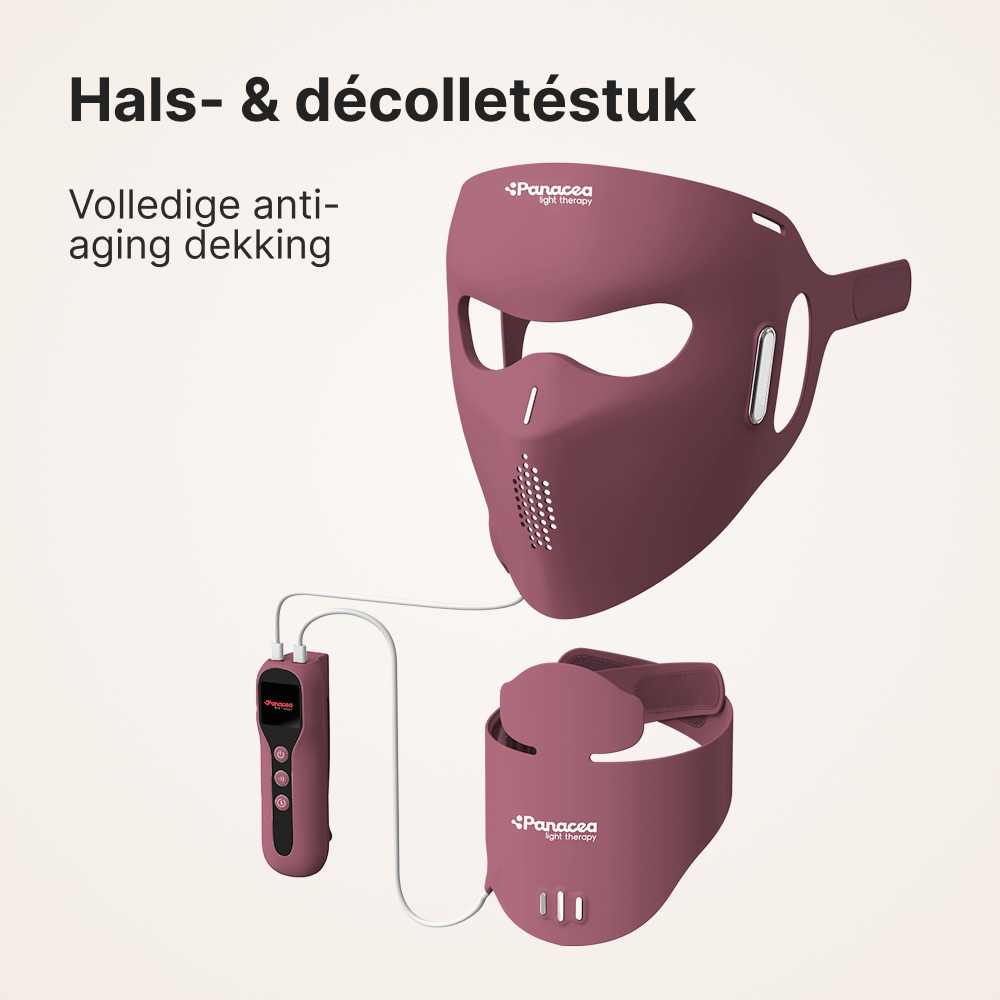 Aurora LED Gesichts- und Dekolletémaske – Rot- & Nahinfrarot-Lichttherapie