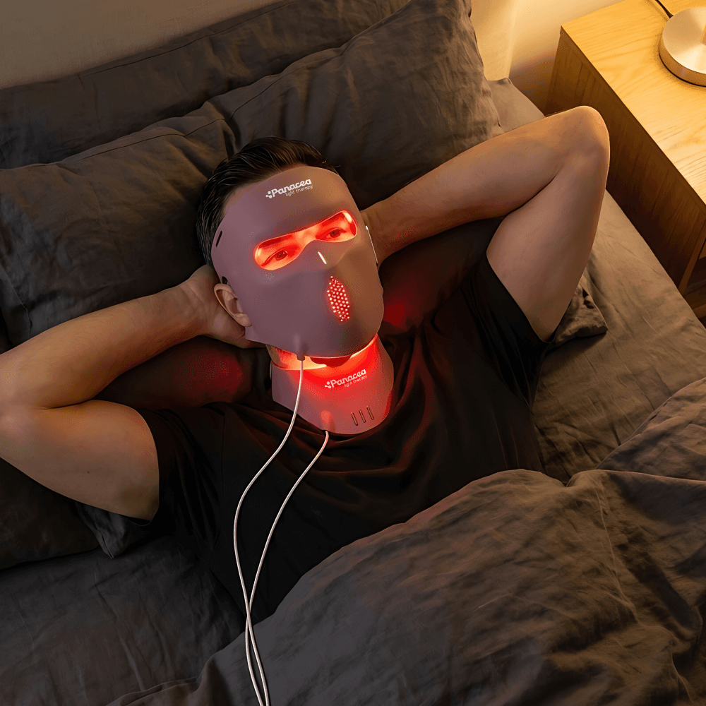 Aurora LED Gesichts- und Dekolletémaske – Rot- & Nahinfrarot-Lichttherapie