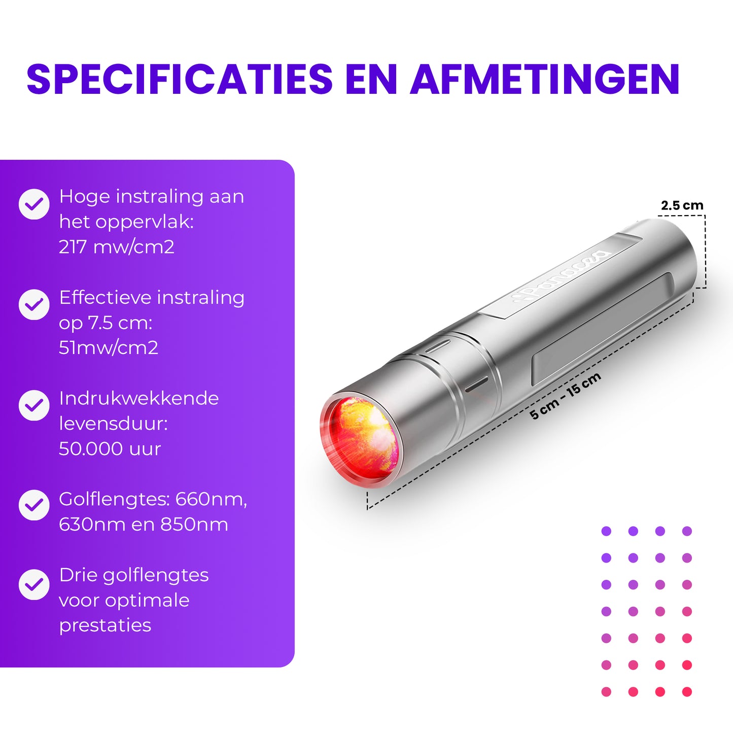 ReviveTorch Infrarot- und Rotlicht-Therapielampe 