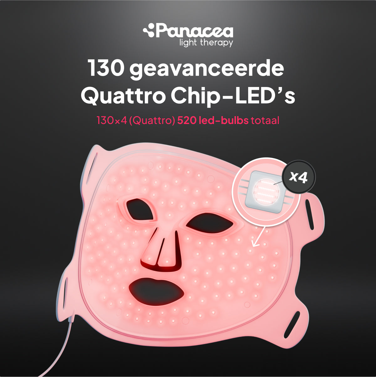 LED-Maske LED Face Mask Rotlichttherapie-Gesichtsmaske