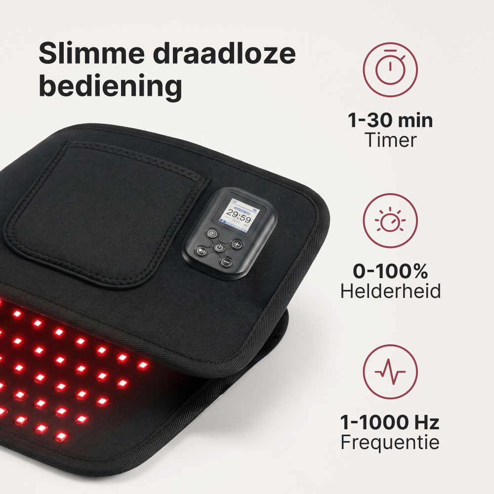 Mobiele rood- en infraroodtherapie band TheraFlex Wireless